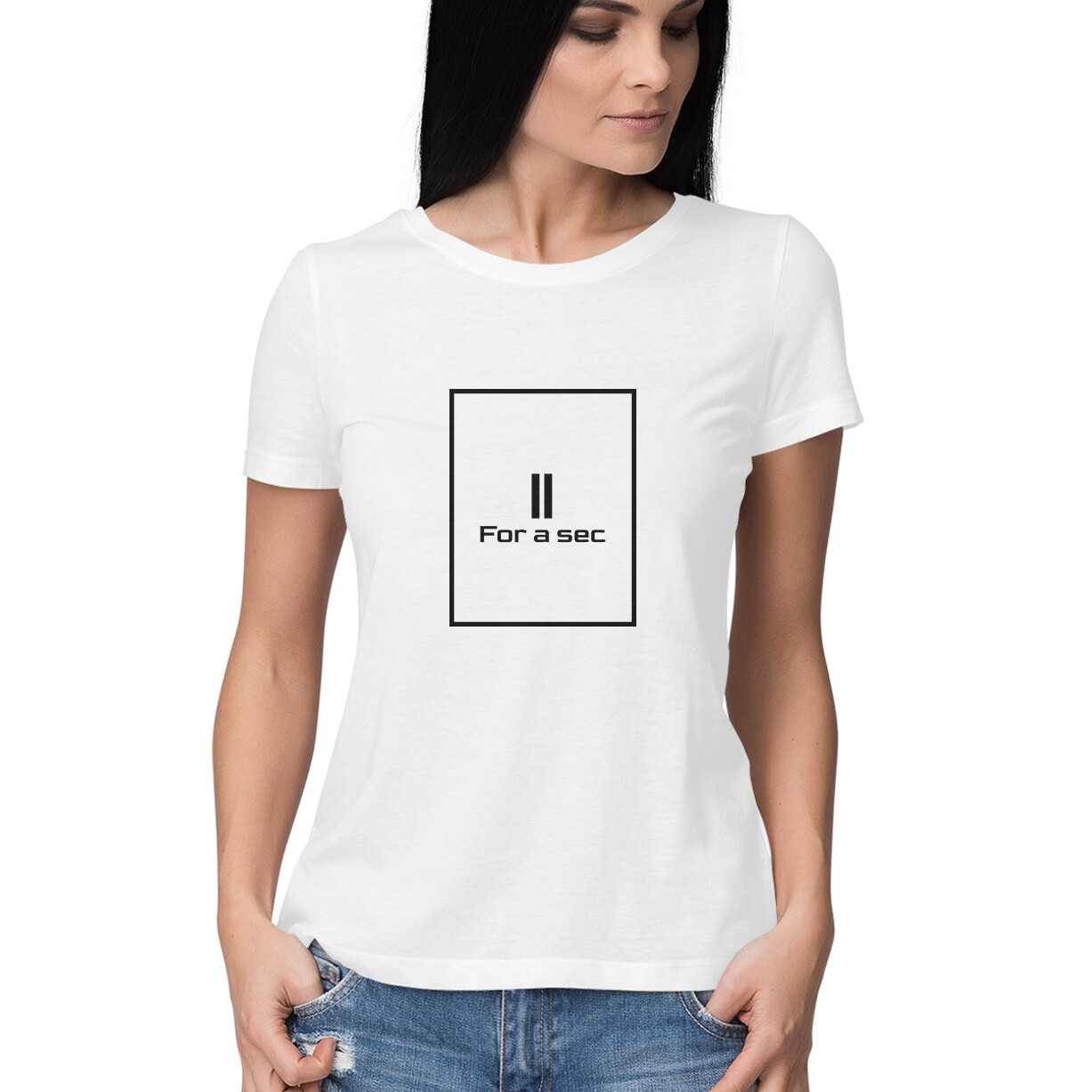 Women T-Shirt Hold for a Second - Image 5
