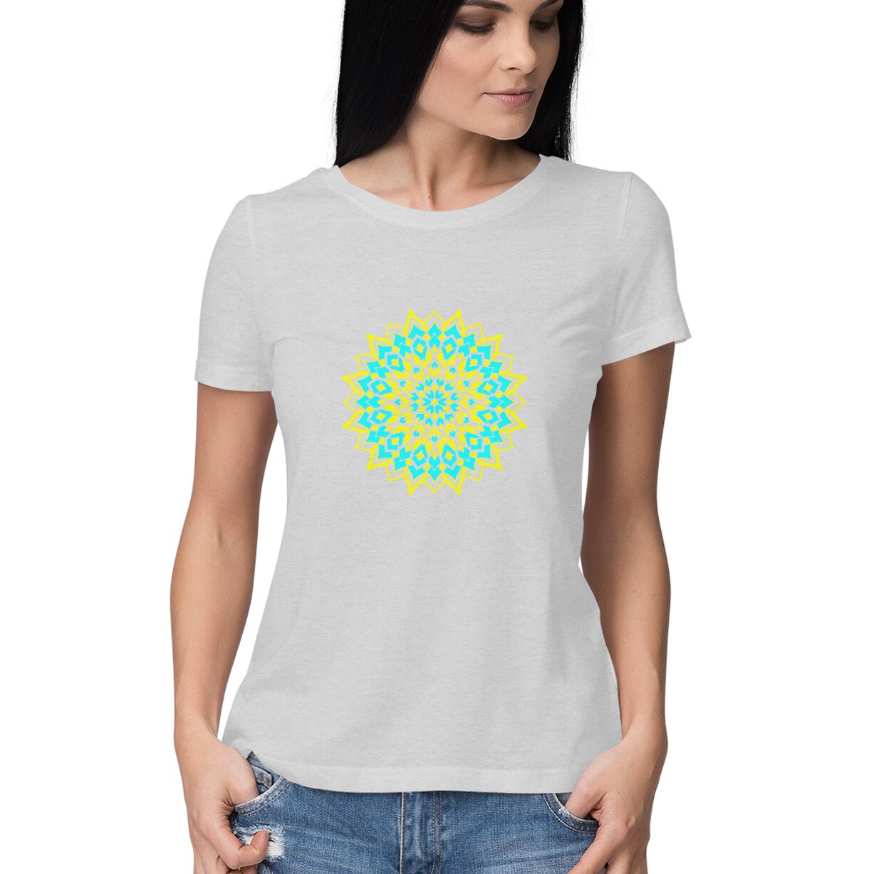 Womens T-Shirt Mandala - Image 5