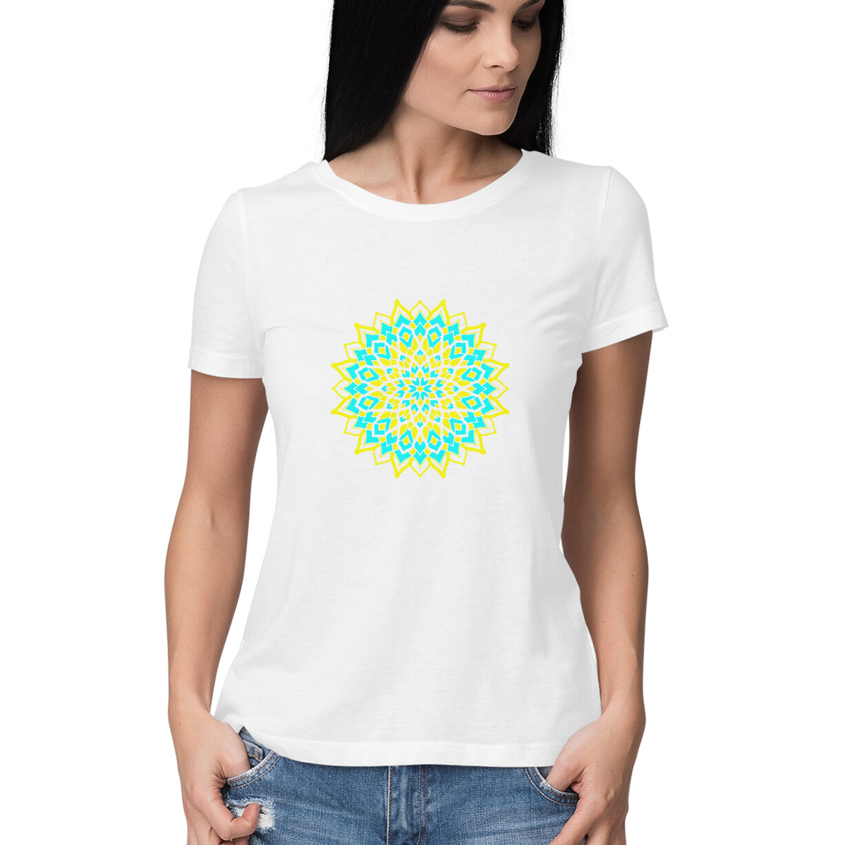 Womens T-Shirt Mandala - Image 11
