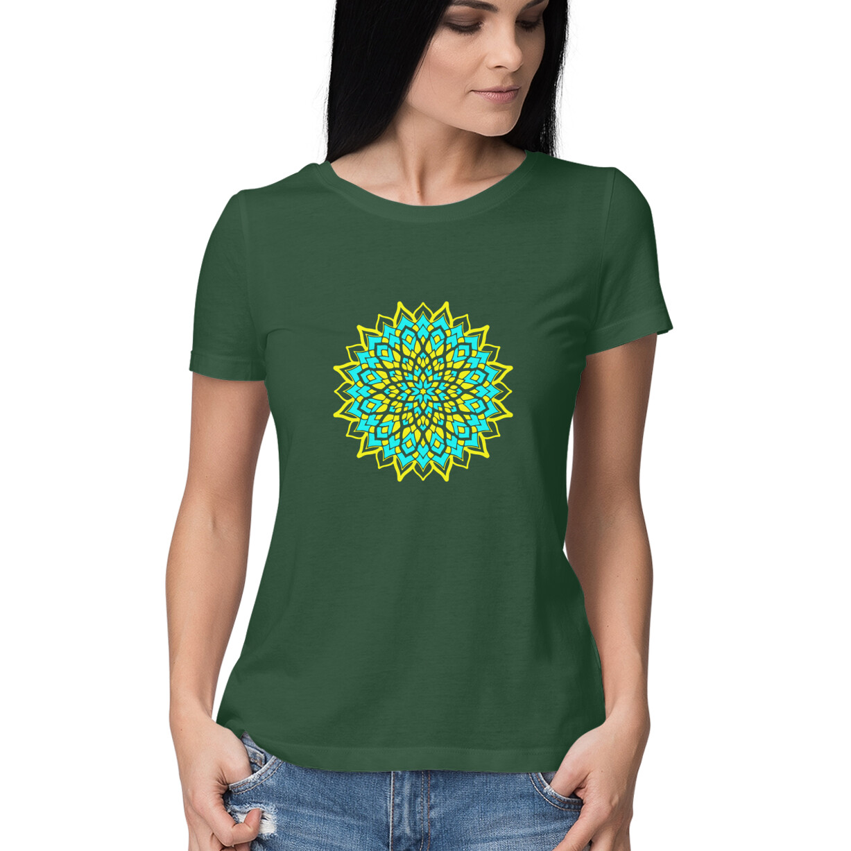 Womens T-Shirt Mandala - Image 13