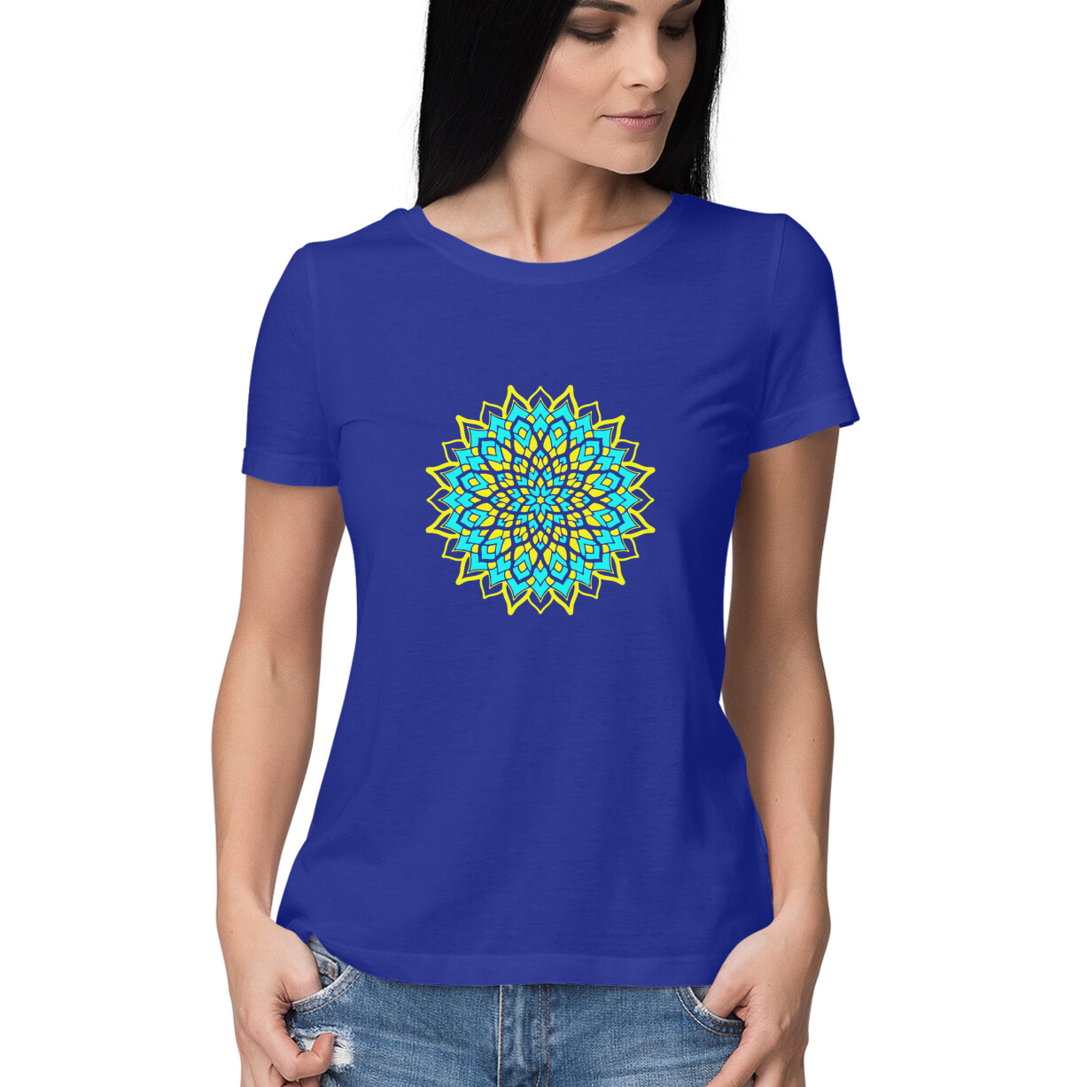 Womens T-Shirt Mandala - Image 15