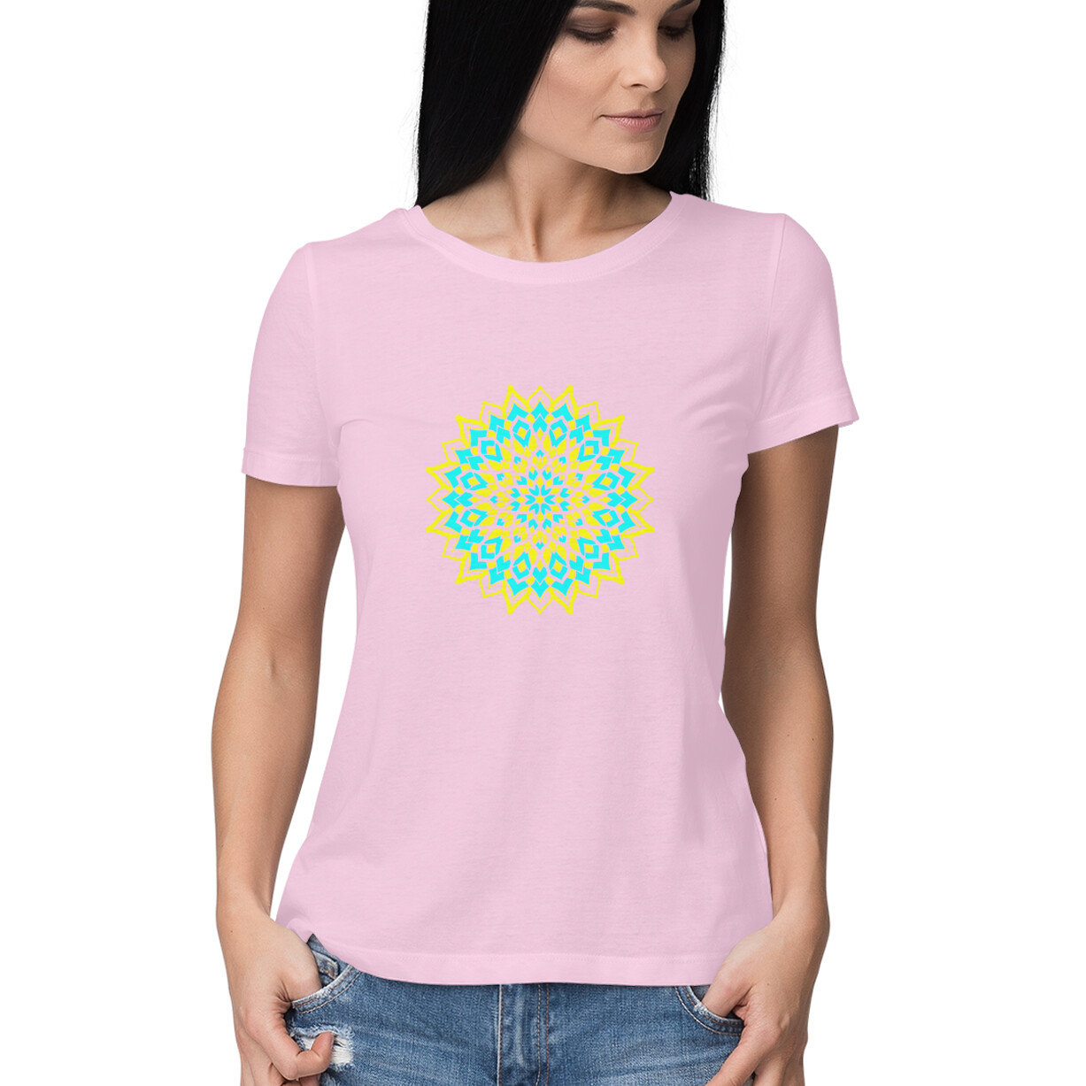 Womens T-Shirt Mandala - Image 17