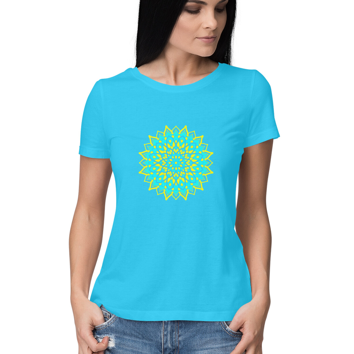 Womens T-Shirt Mandala - Image 19