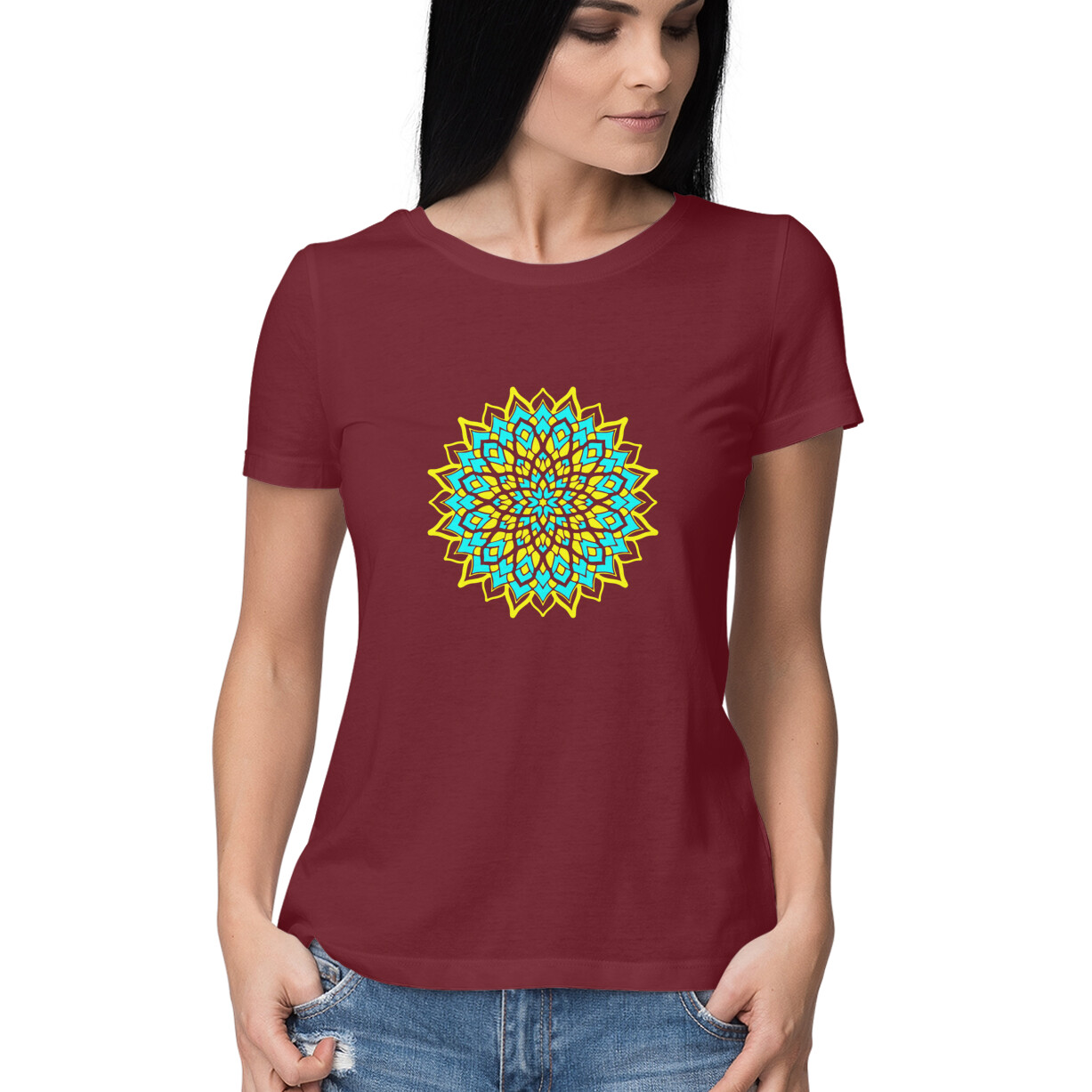 Womens T-Shirt Mandala - Image 25