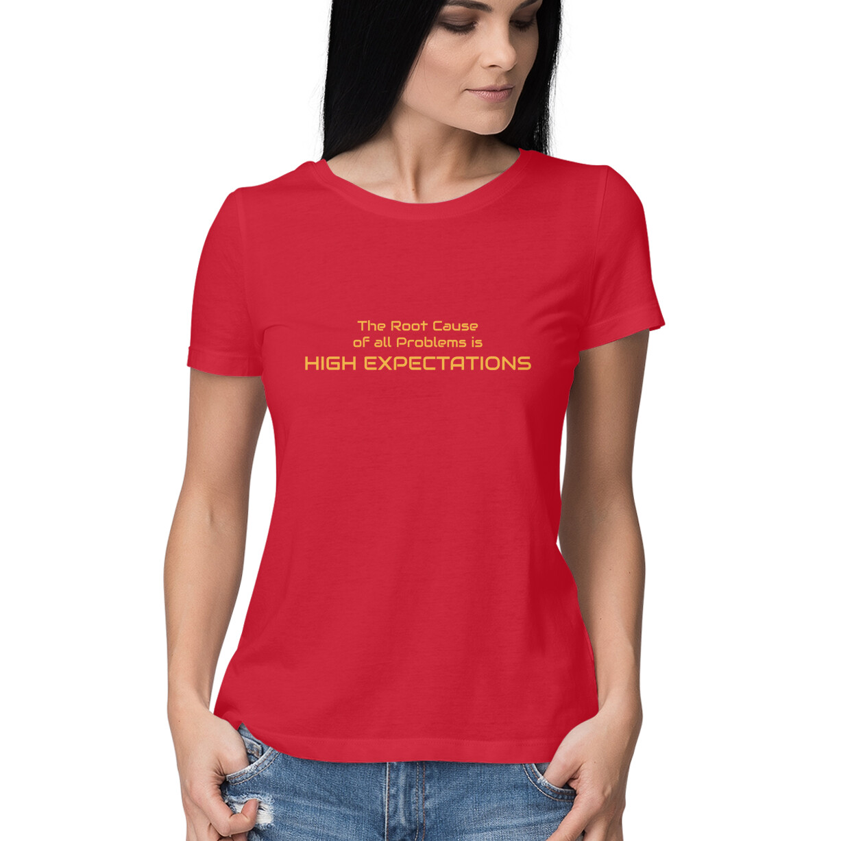 Womens T-Shirt The Root Cause of all Problems - Image 3