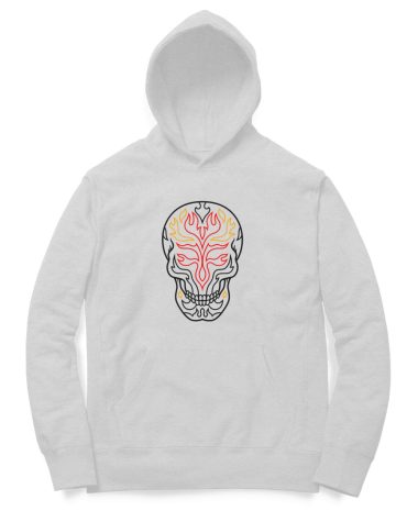 Hoodie - Skull on Fire