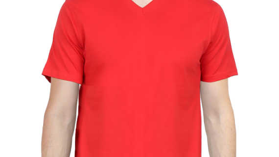 Solid V-Neck T-Shirt