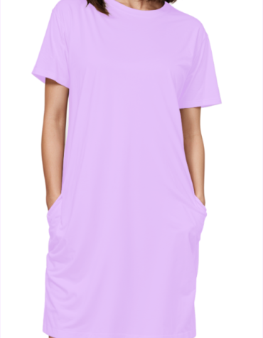Mauve T-Shirt Dress
