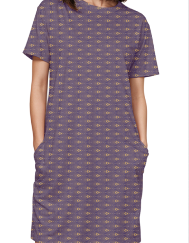 T-Shirt Dress purple decor
