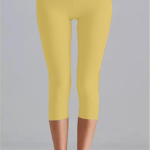 Golden High Waist Capri Leggings